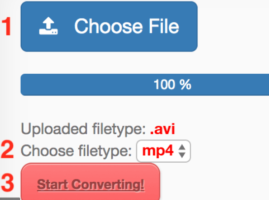  convert AVI to MP4-