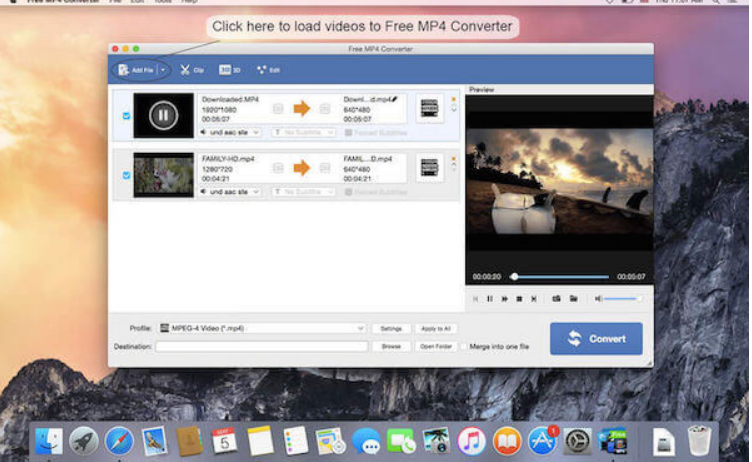 Free MP4 Converter is the best AVI to MP4 converters tool online for Mac, not just because it is unrestrained of charge, but again because of its experienced-level features.