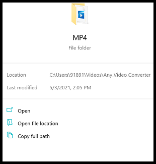 Navigate to the MP4 file