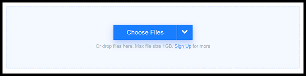 Click on Choose Files